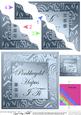 Elegant Metallic Welsh Happy Birthday to You Wavy Corner