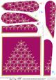 Xmas Snowflake Tree Fan Pyramage Topper