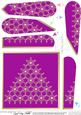 Xmas Snowflake Tree Fan Pyramage Topper