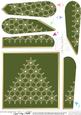 Xmas Snowflake Tree Fan Pyramage Topper