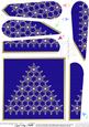 Xmas Snowflake Tree Fan Pyramage Topper