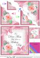 Mom Mothers Day Rose and Lace Wavy Corner Side Stacker