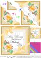 Mummy Mothers Day Rose and Lace Wavy Corner Side Stacker