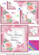 Mummy Mothers Day Rose and Lace Wavy Corner Side Stacker
