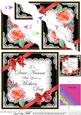 Nanna Mothers Day Rose and Lace Wavy Corner Side Stacker
