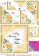 Welsh Mum Mothers Day Rose and Lace Wavy Corner