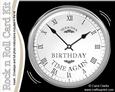 Birthday Clock Rock N Roll Kit with Envelope and Insert