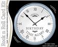 Birthday Clock Rock N Roll Kit with Envelope and Insert