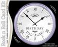 Birthday Clock Rock N Roll Kit with Envelope and Insert