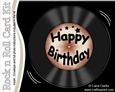 Birthday Record Rock N Roll Kit, Envelope and Insert