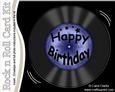 Birthday Record Rock N Roll Kit, Envelope and Insert