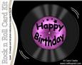Birthday Record Rock N Roll Kit, Envelope and Insert