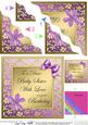 Floral Elegance Birthday Baby Sister Wavy Corner Stacker