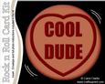 Cool Dude Sweet Heart Rock N Roll Kit, Envelope and Insert