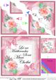 Irish Gaelic Foster Mum Mothers Day Rose N Lace Wavy Corner