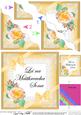 Irish Gaelic Mothers Day Rose N Lace Wavy Corner