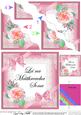 Irish Gaelic Mothers Day Rose N Lace Wavy Corner