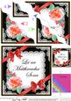 Irish Gaelic Mothers Day Rose N Lace Wavy Corner