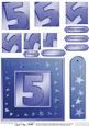 5th Bright Metallic Age Quick Card with Twisted Pyramage