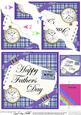 Tartan Fathers Day Wavy Corner