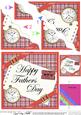 Tartan Fathers Day Wavy Corner
