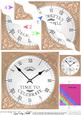 Time to Celebrate Clock Wavy Corner Side Stacker Topper