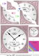 Time to Celebrate Clock Wavy Corner Side Stacker Topper