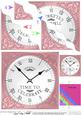 Time to Celebrate Clock Wavy Corner Side Stacker Topper