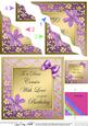 Floral Elegance Birthday Cousin Wavy Corner Stacker