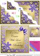 Floral Elegance Birthday Cousin Wavy Corner Stacker