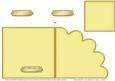Cut and Fold Shell Corner Card Plain Card Base