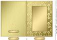 5 x 7 Metallic Flowers Plain Card Base