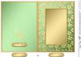 5 x 7 Metallic Flowers Plain Card Base