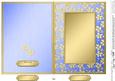 5 x 7 Metallic Flowers Plain Card Base