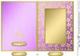 5 x 7 Metallic Flowers Plain Card Base