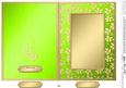 5 x 7 Metallic Flowers Plain Card Base