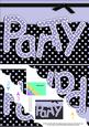 A5 Polka Dot Party Scallop Corner Side Stacker Topper