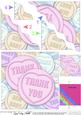 Thank You Sweet Heart Wavy Corner Side Stacker Topper