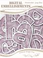 Small Blossom Felties Lowercase Alpha Digital Embellishment