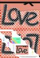 A5 Polka Dot Love Scallop Corner Side Stacker Topper