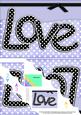 A5 Polka Dot Love Scallop Corner Side Stacker Topper