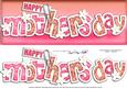 Large Dl Mothers Day Felties Quick Card with 3D Decoupage