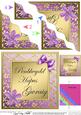 Floral Elegance Welsh Wife Happy Birthday Wavy Corner