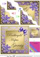 Floral Elegance Welsh Wife Happy Birthday Wavy Corner