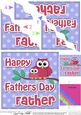 Owl Felties Father Fathers Day Wavy Corner Side Topper