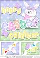 8x8 Hoppy Easter Daughter Easter Bunny Girl Felties