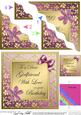 Floral Elegance Birthday Girlfriend Wavy Corner Stacker
