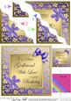 Floral Elegance Birthday Girlfriend Wavy Corner Stacker
