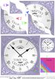 Time to Celebrate Clock Wavy Corner Side Stacker Topper