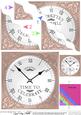 Time to Celebrate Clock Wavy Corner Side Stacker Topper